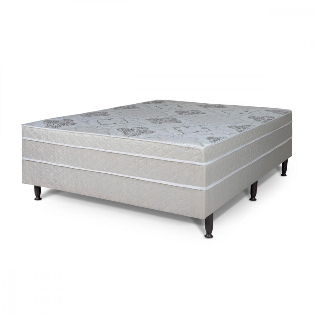 Cama Box Casal Conjugada Golden 138x188x37cm Bege Hellen