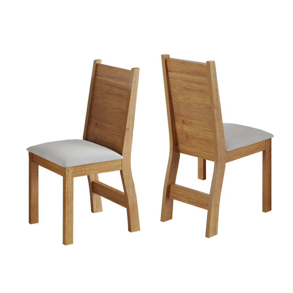 Conjunto 2 Cadeiras Veludo Sala De Jantar Kate Viero