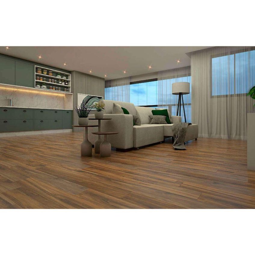 Piso Laminado Premium Artisan Cumaru Honey - Resistente À Umidade E Com Manta Acústica - imagem 3