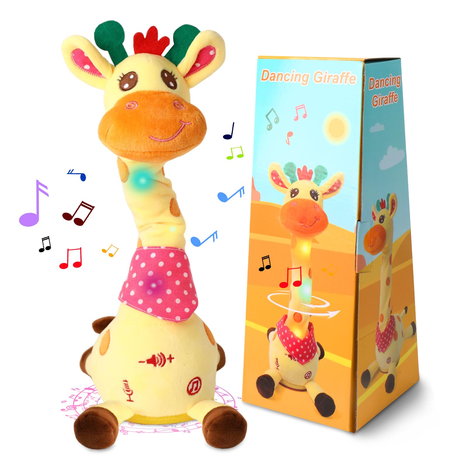Brinquedo Dancing Talking Giraffe Llukeme Com 10 Músicas De 1 A 3 Anos