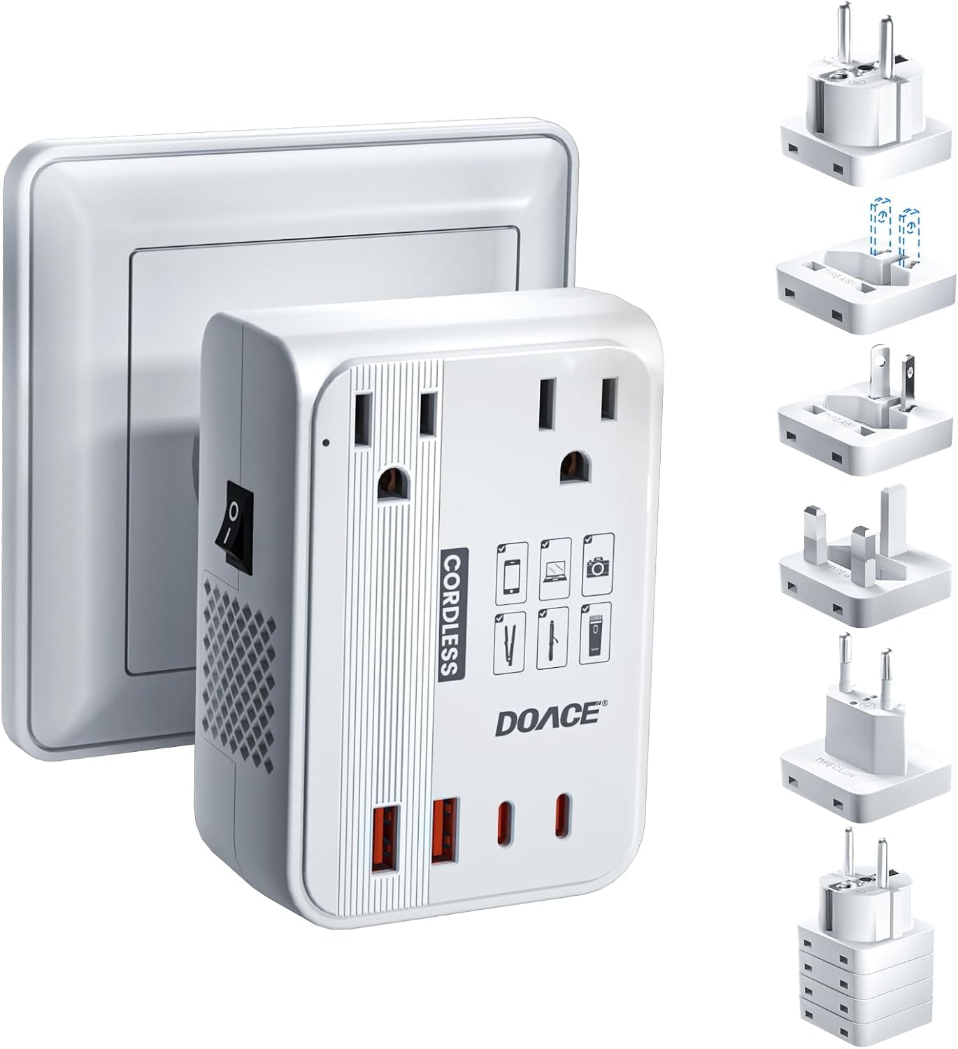 Conversor De Tensão Doace 350w 220v A 110v Com Carregador Pd