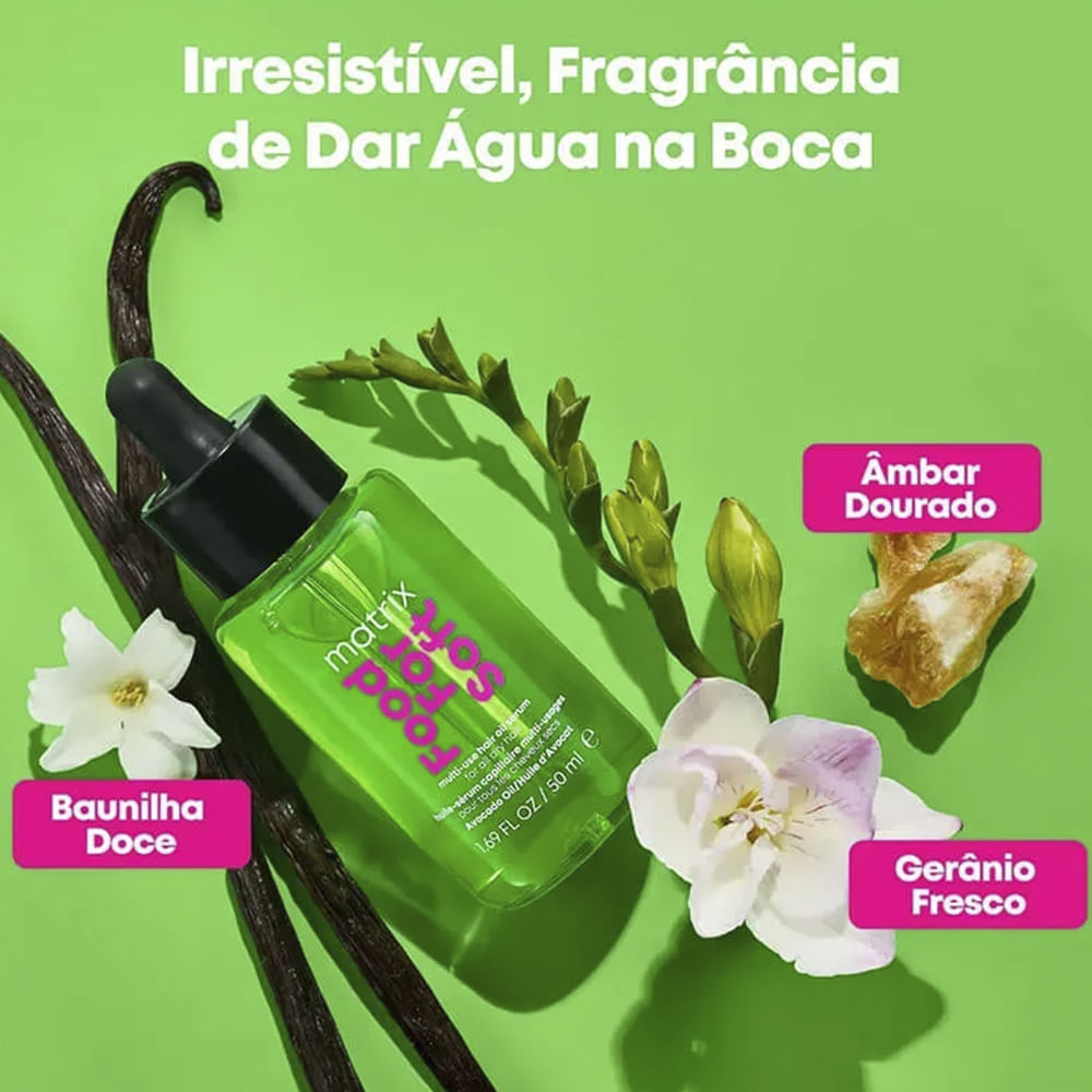 Kit Matrix Food For Soft Shampoo 300ml + Máscara 500ml + Óleo