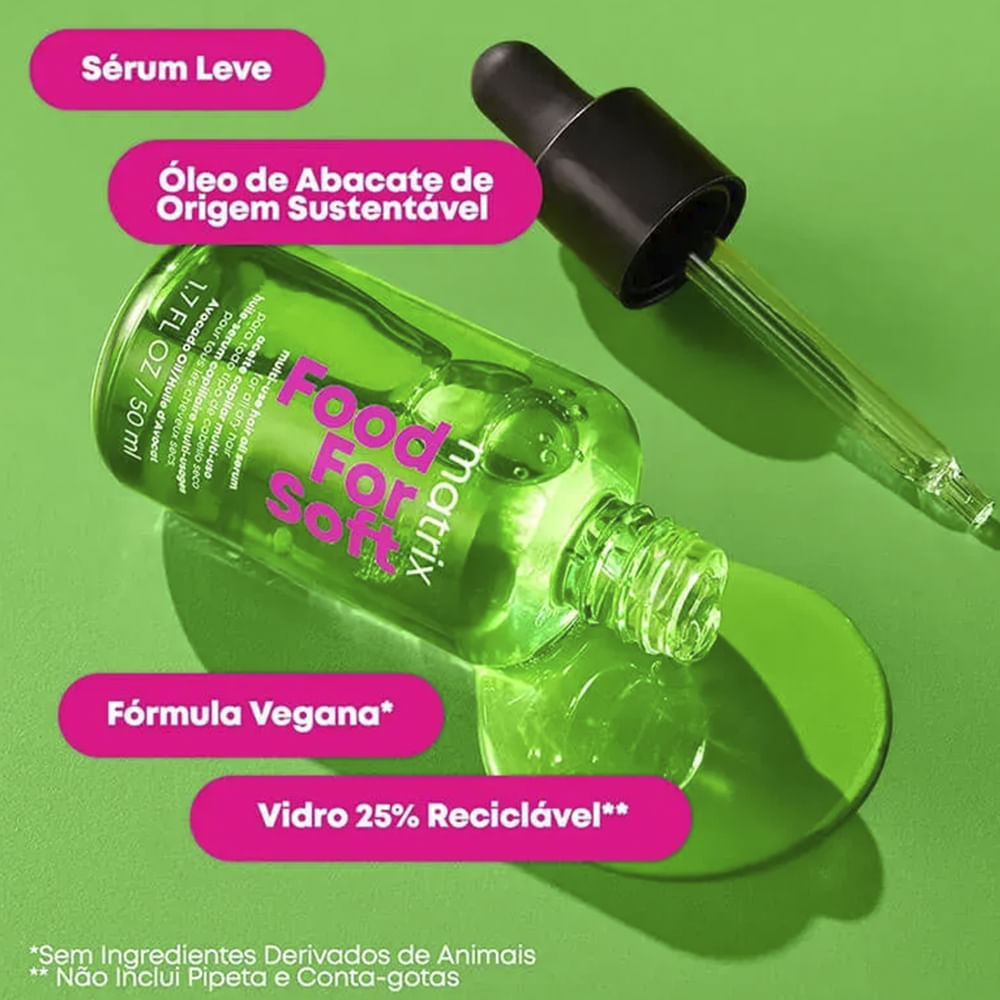 Kit Matrix Food For Soft Shampoo 300ml + Máscara 500ml + Óleo