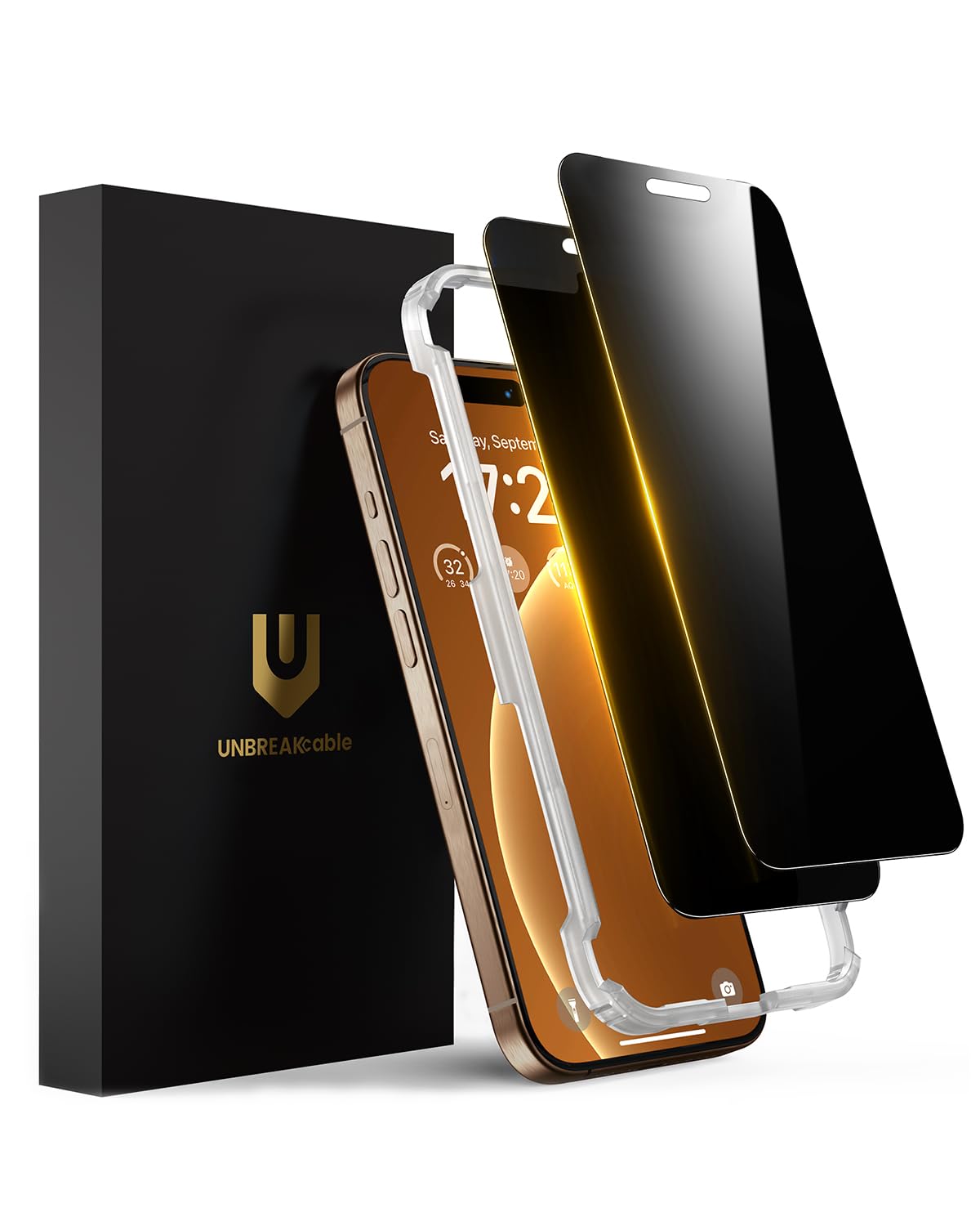 Protetor De Tela De Privacidade Unbreakcable Para Iphone 16 Pro