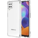 Capa Anti Shock Samsung Galaxy M32 + Pelicula de Vidro 3d + Cabo Carregador  - Transparente