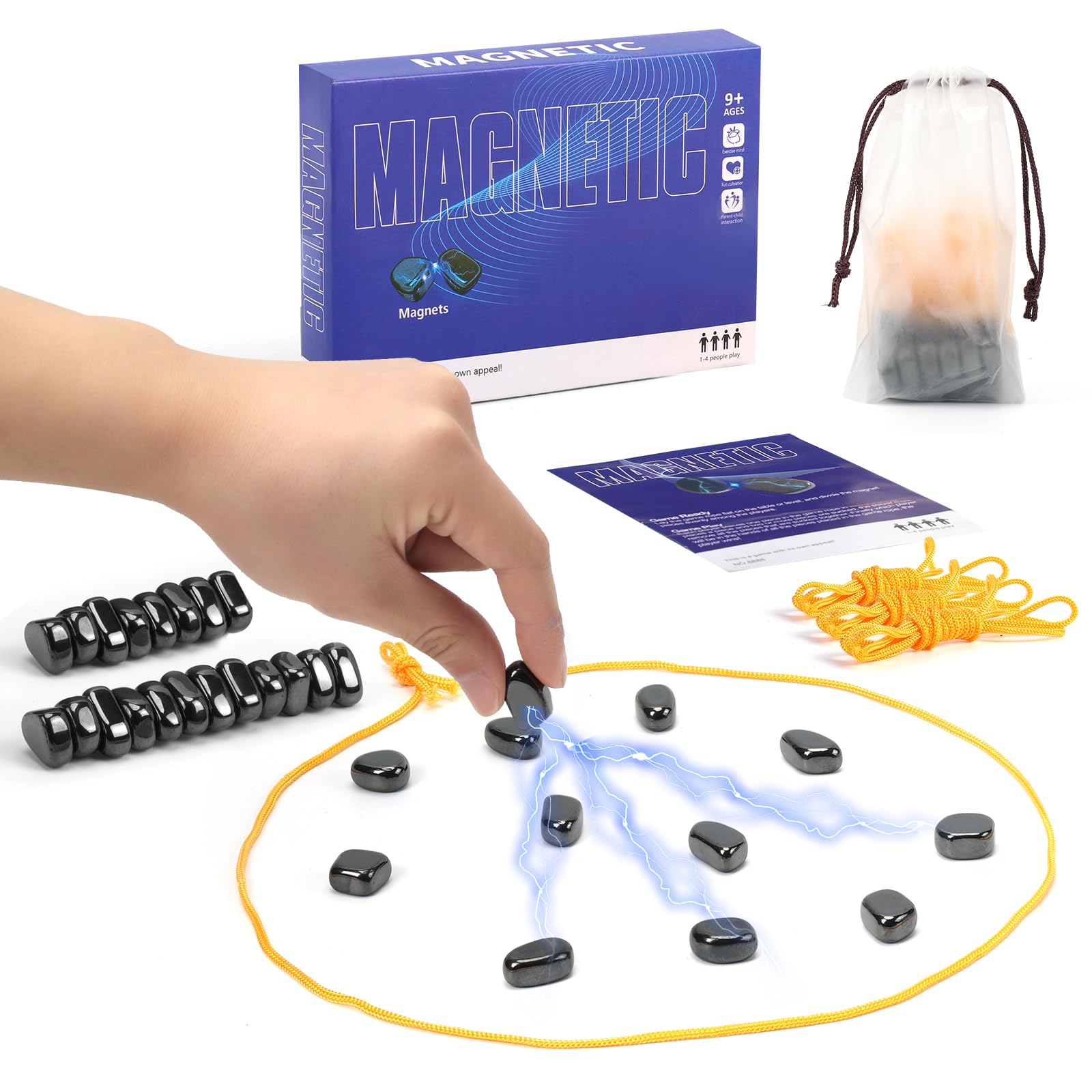 Jogo De Xadrez Magnético Lhroze Com 32 Pedras E Bolsa De Armazenamento Portátil