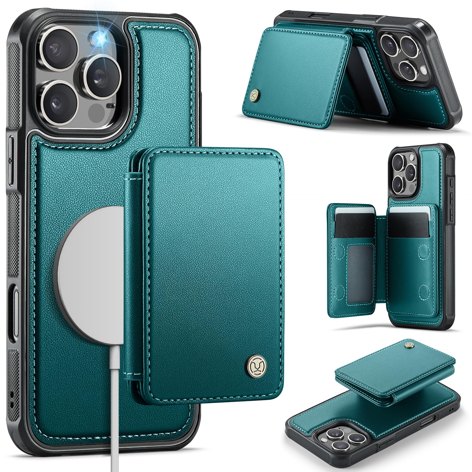Capa Tipo Carteira Usroom Compatível Com Magsafe Para Iphone 16 Pro Max