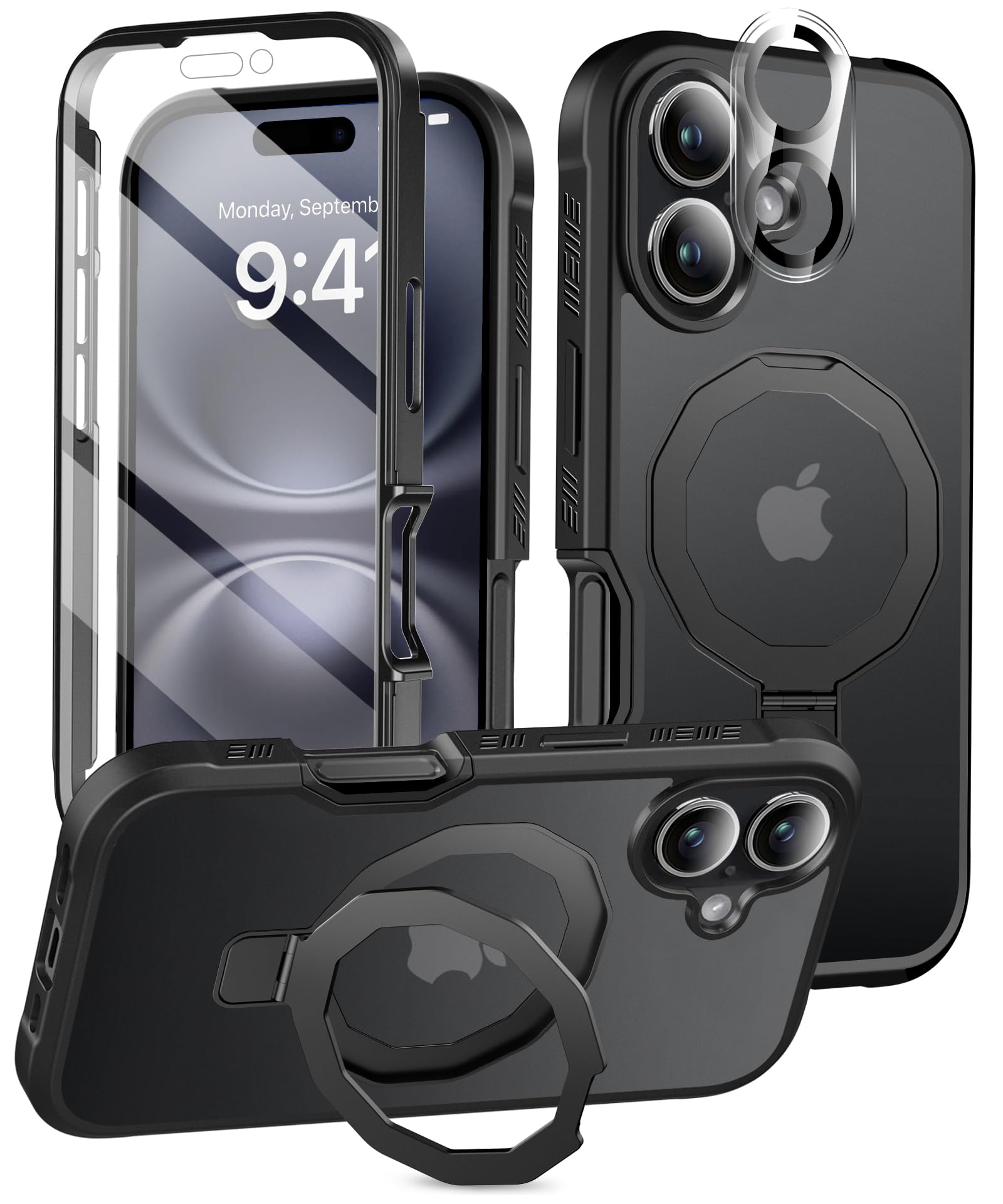 Capa De Telefone Banlea Compatível Com Iphone 16 6.1" Com Suporte