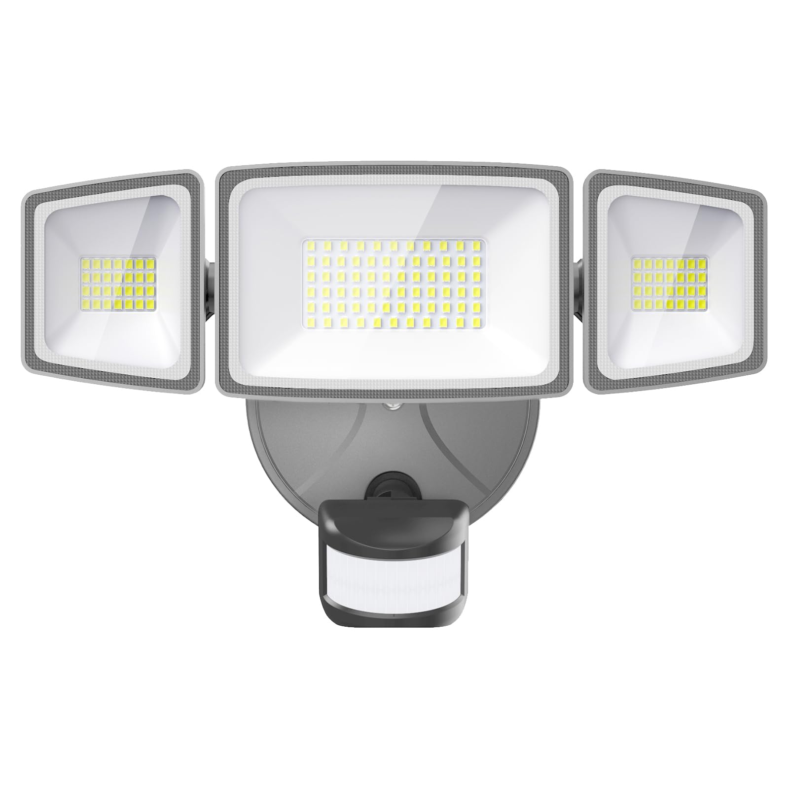 Luzes De Segurança Led Onforu 65w Sensor De Movimento 6500lm Cinza