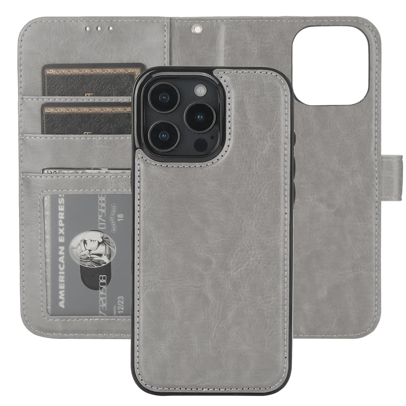 Capa Tipo Carteira Removível Bocasal Para Iphone 16 Pro Max 6,9"