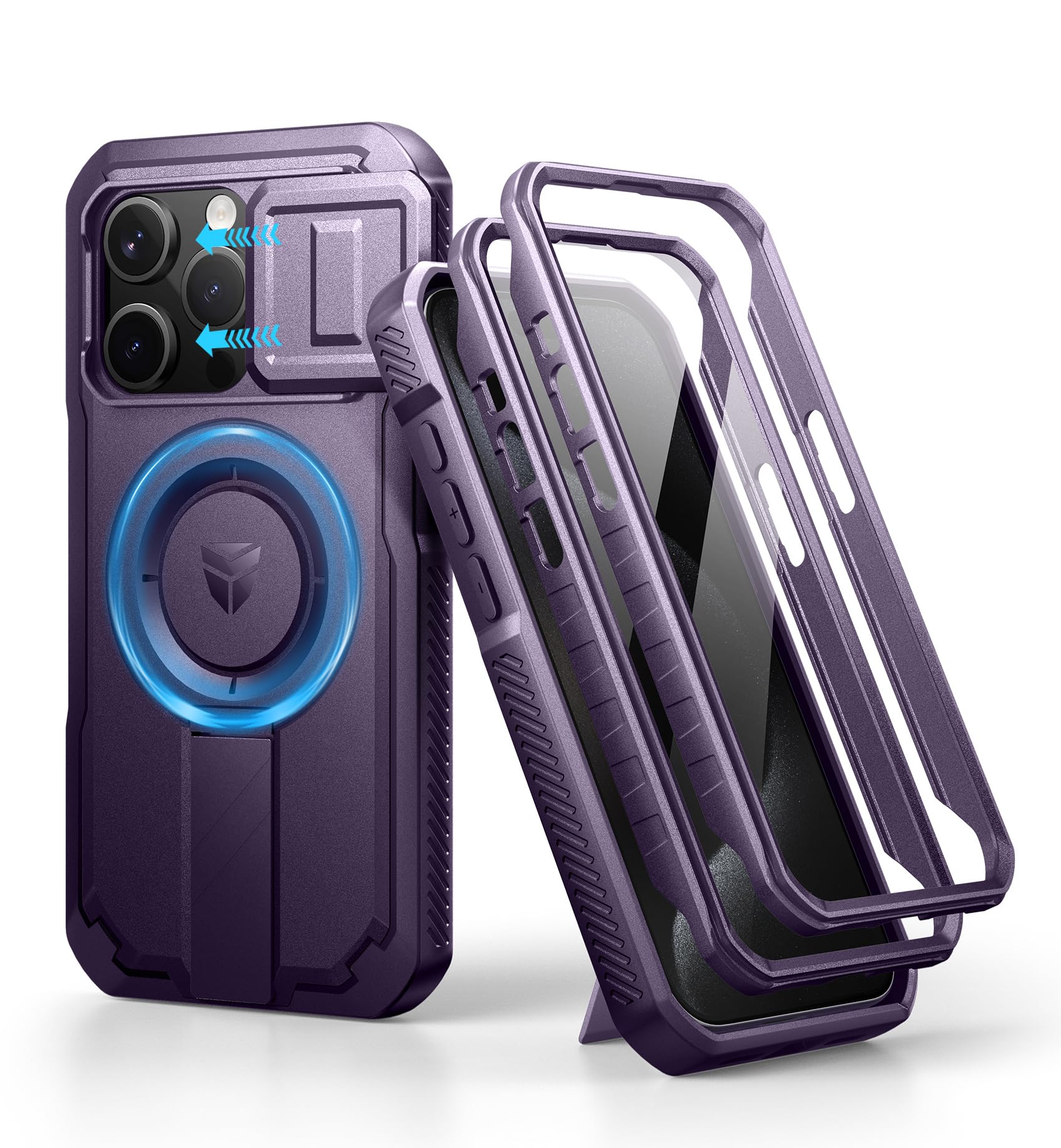 Capa De Telefone Dexnor Para Iphone 15 Pro Com Suporte E Capa