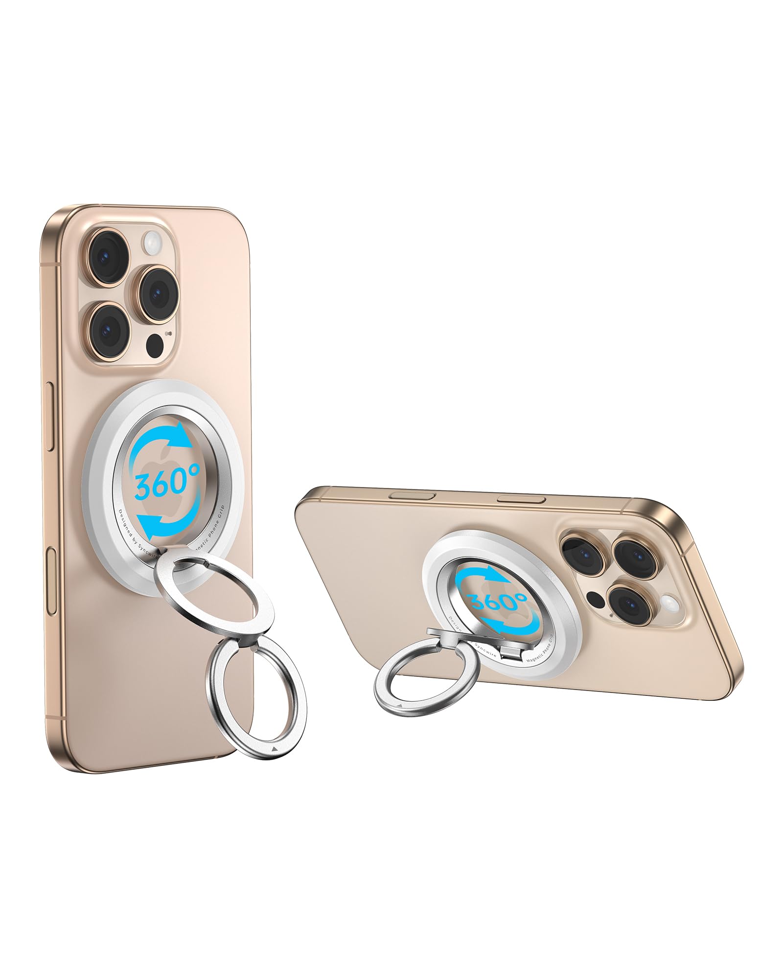 Suporte De Anel De Telefone Grip Syncwire Para Iphone Magsafe Branco