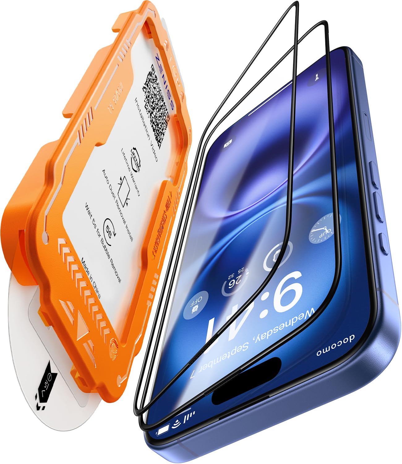 Protetor De Tela Zeniss Neverbreak 9h+ Hardness Para Iphone 16 Plus