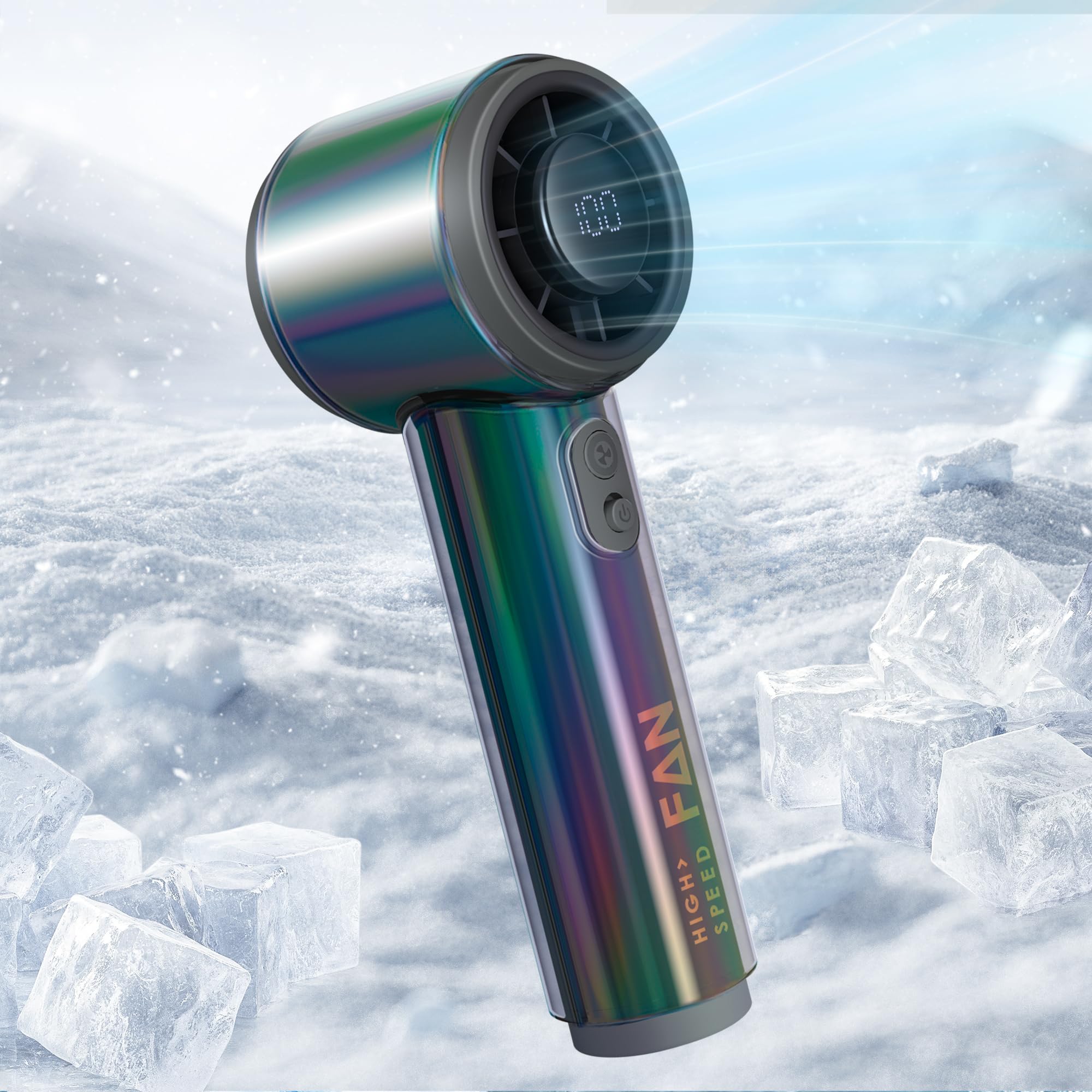 Ventilador Portátil Portátil Da Narix Turbo 14000rpm 10h Battery Grey