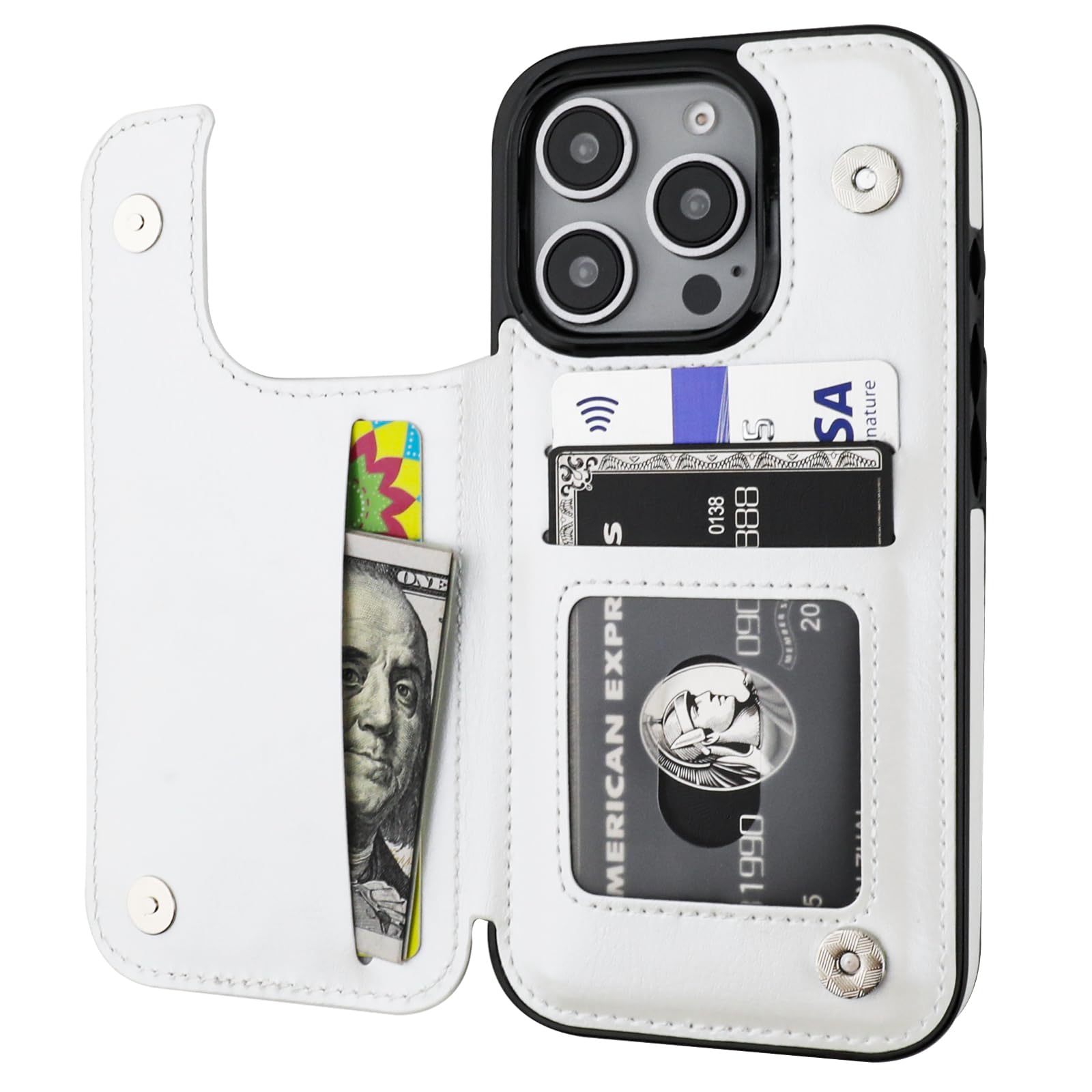 Capa Tipo Carteira Onetop Compatível Com Iphone 16 Pro Branca