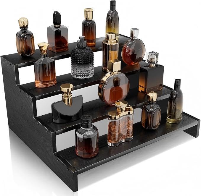 Expositores Em Camadas De Madeira Vecxoty Perfume Organizer