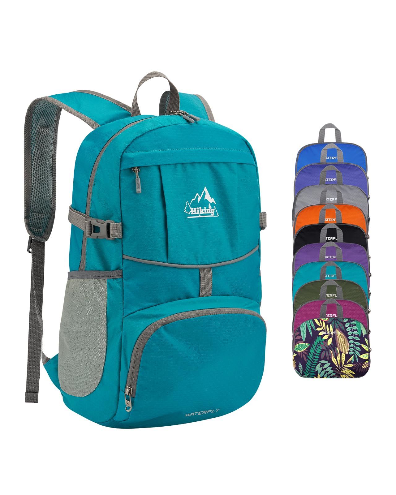 Mochila Waterfly Hiking Dobrável 25l Impermeável