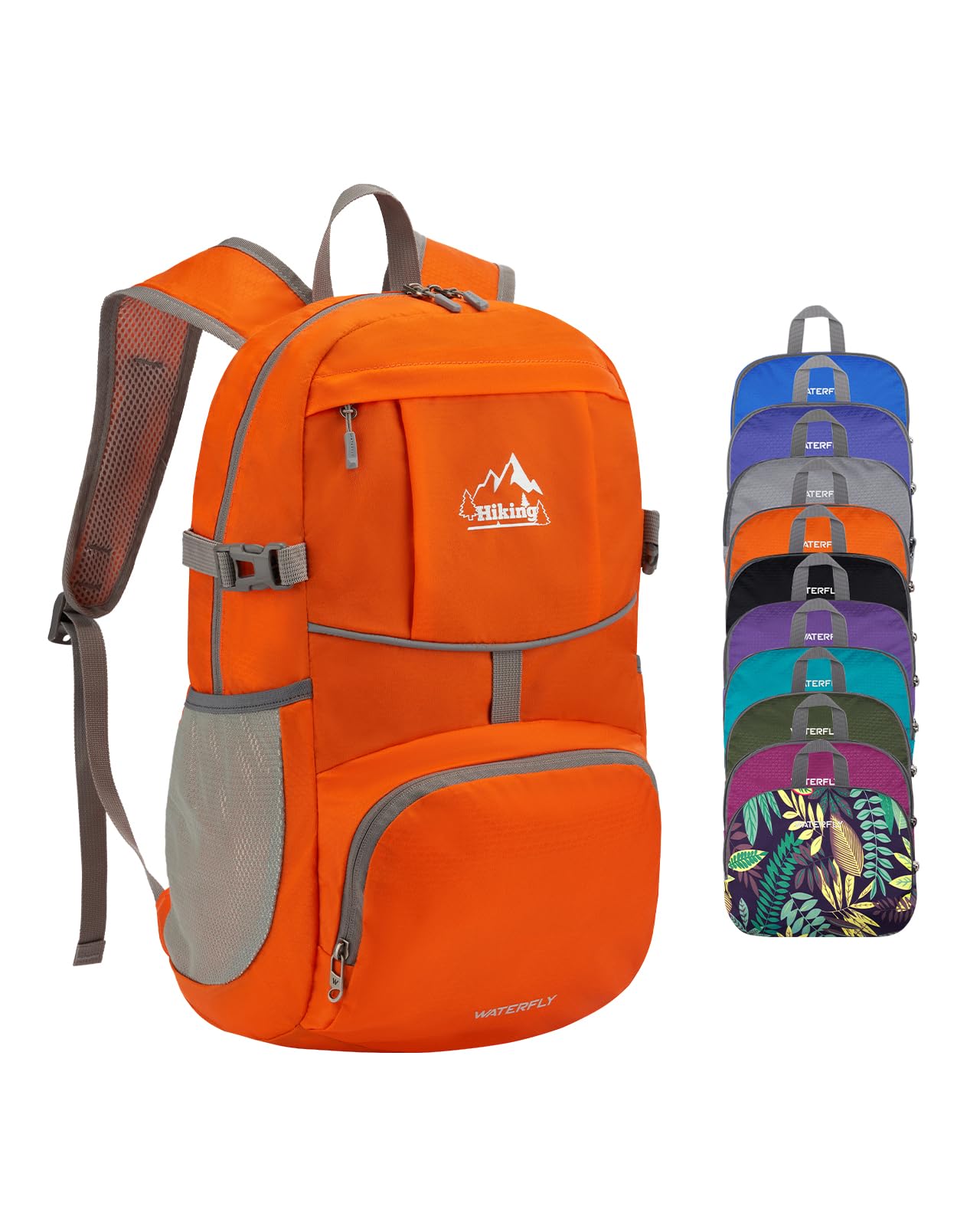 Mochila Waterfly Hiking Dobrável 25l Impermeável