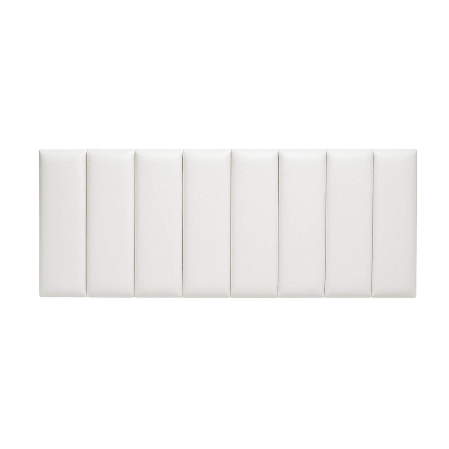 Cabeceira Suspensa Cama Casal Em Couro Evoa Branco