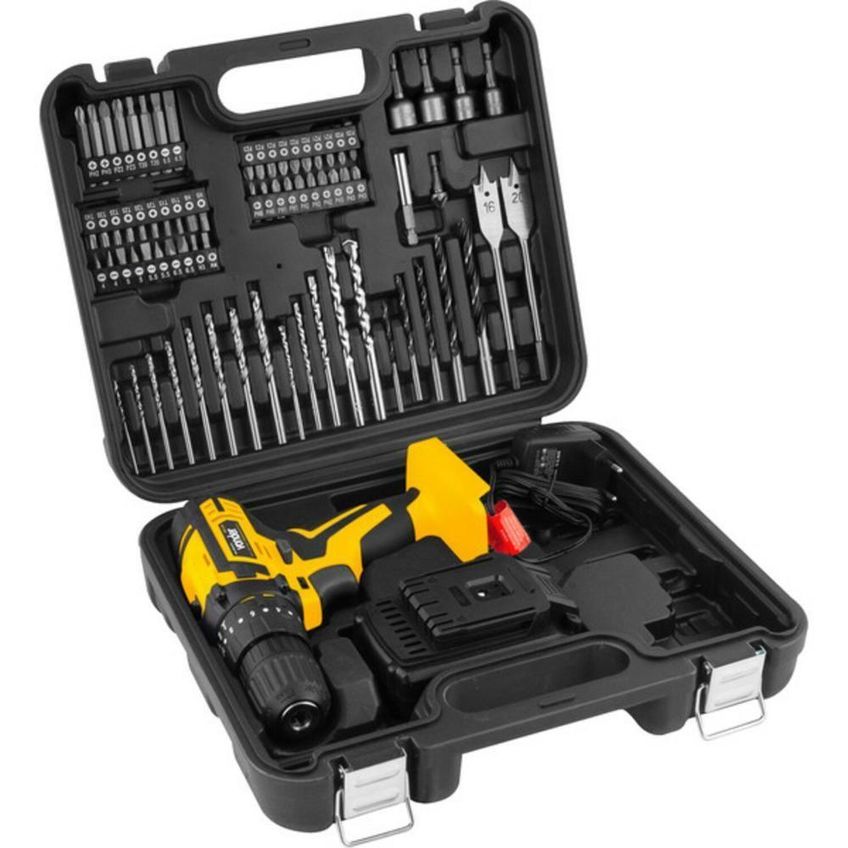 Parafusadeira Furadeira À Bateria 12v Com Imp Kit Com 74 Peç - imagem 4