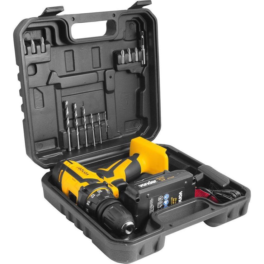 Parafusadeira Furadeira À Bateria Vonder 12v Pfv112qr Biv - imagem 4