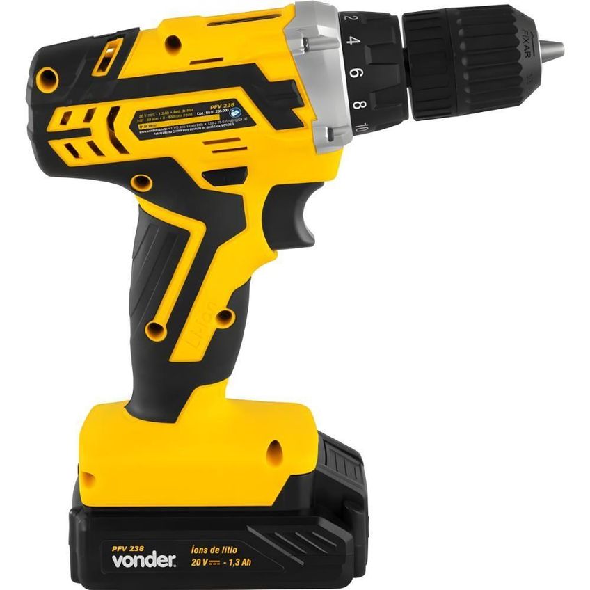 Parafusadeira À Bateria 20v Vonder Pfv 238 Bivolt - imagem 5