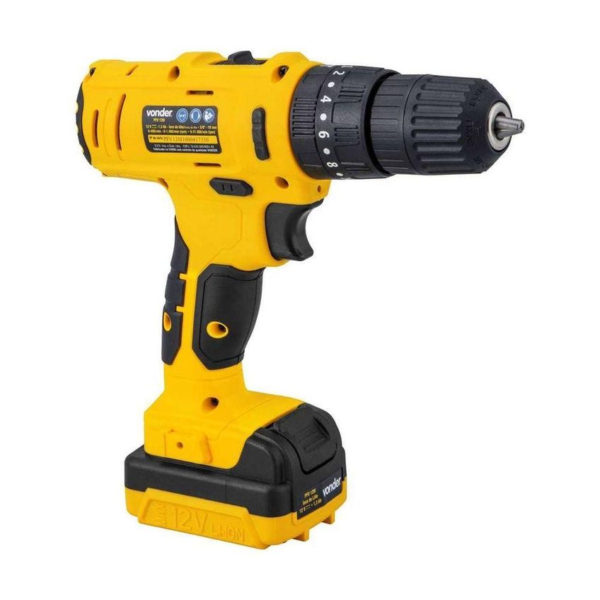 Parafusadeira-furadeira Bateria 12v Pfv120i Com Imp Vonder - imagem 3