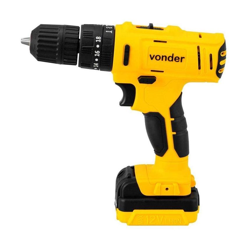 Parafusadeira-furadeira Bateria 12v Pfv120i Com Imp Vonder - imagem 5