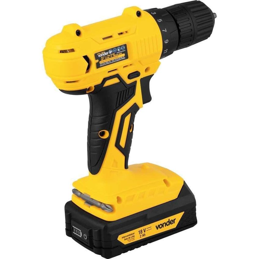 Parafusadeira Furadeira À Bateria 3-8'' 18v Ipfv1852 Vonder - imagem 3