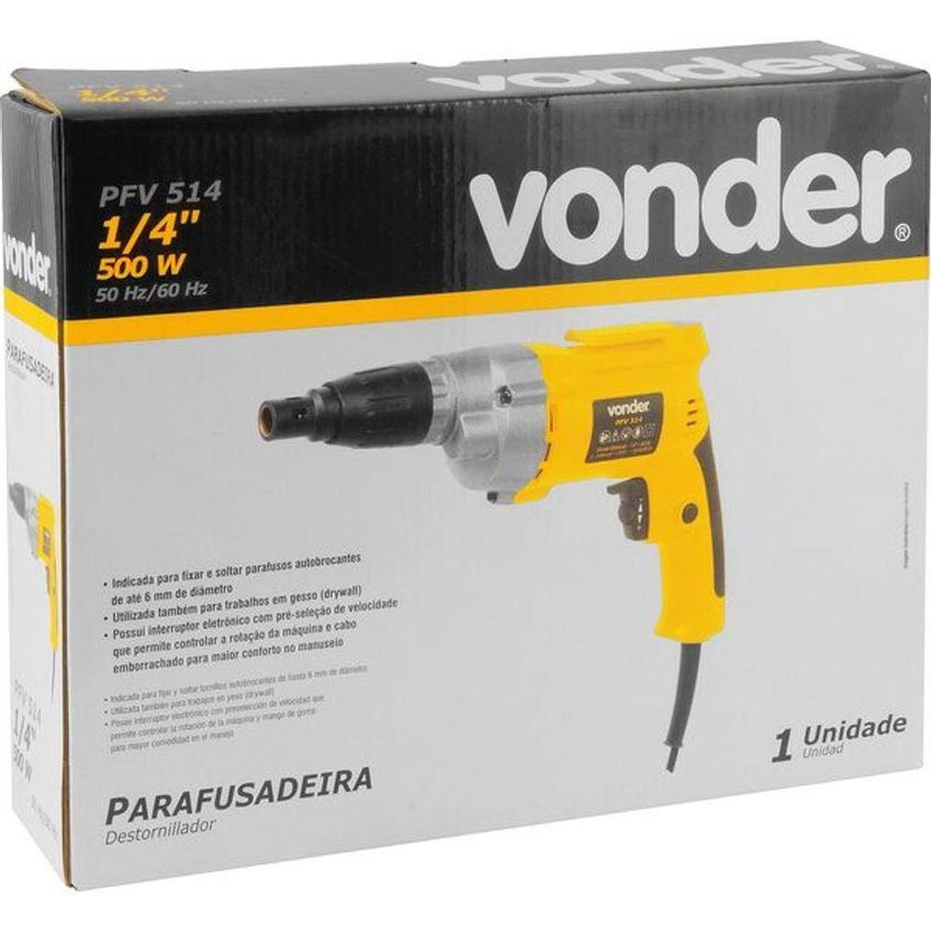Parafusadeira 1-4 Pfv514 Vonder 110v - imagem 3