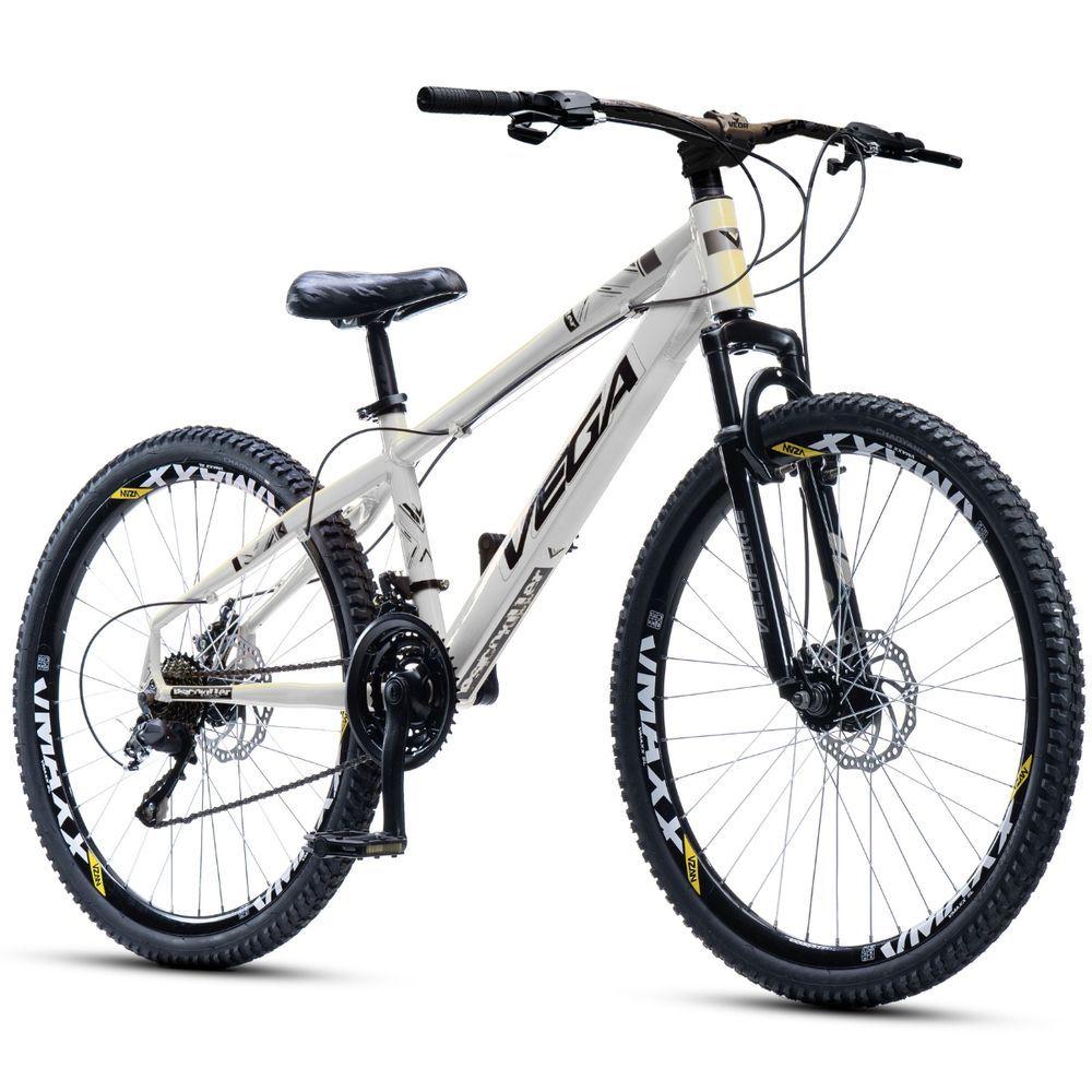 Bicicleta Tipo Vikingx Vega Psico Aro 26 21 Vel Freio Disco Branco