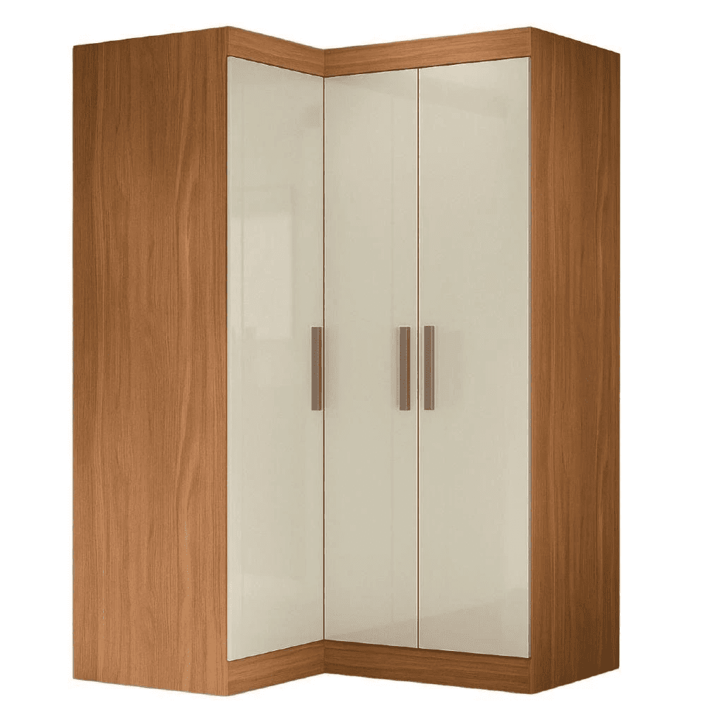 Guarda Roupas Modulado De Canto Madrid Com 3 Portas Maxel