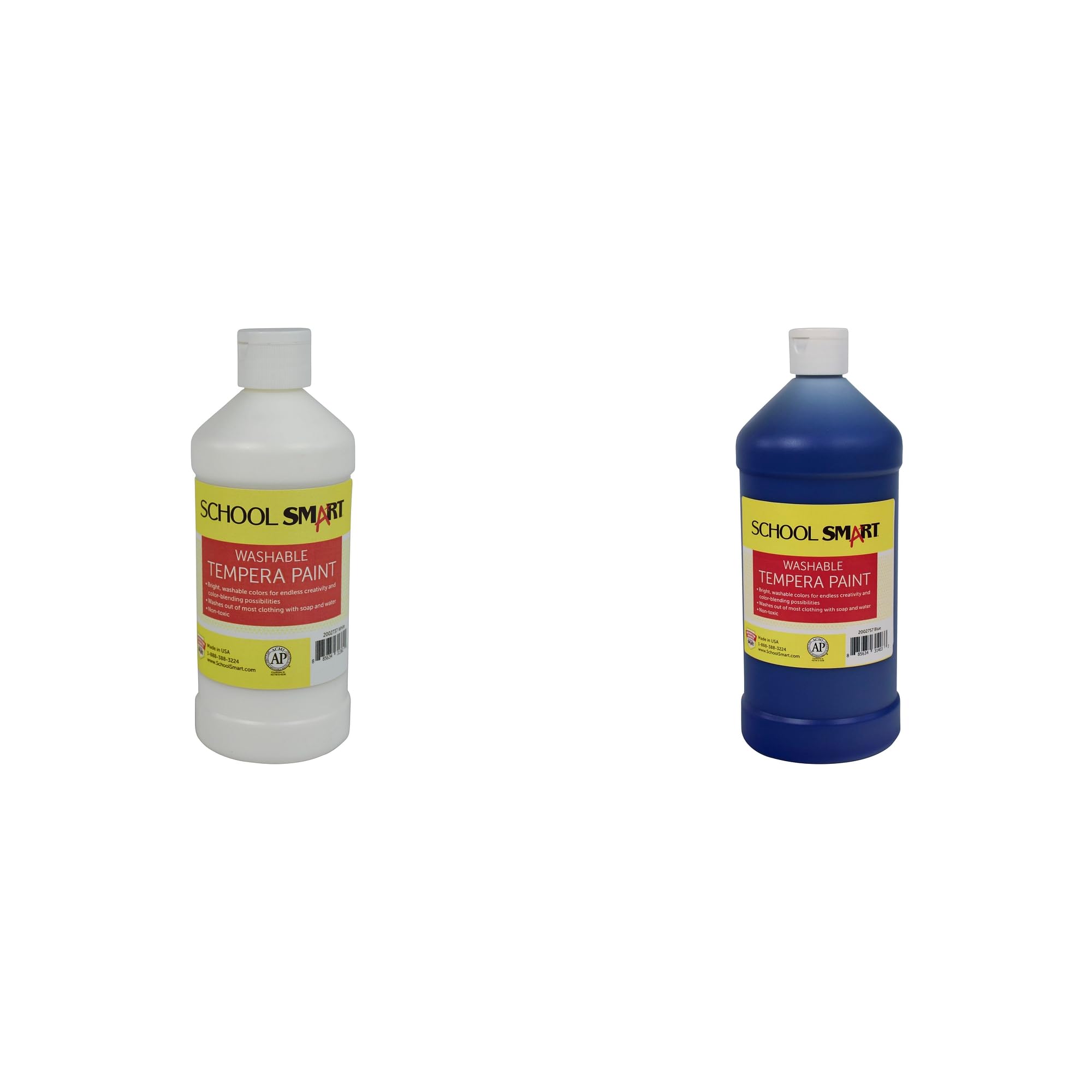 Conjunto De Tintas Casafoyer Lavável Têmpera Branco E Azul 500ml