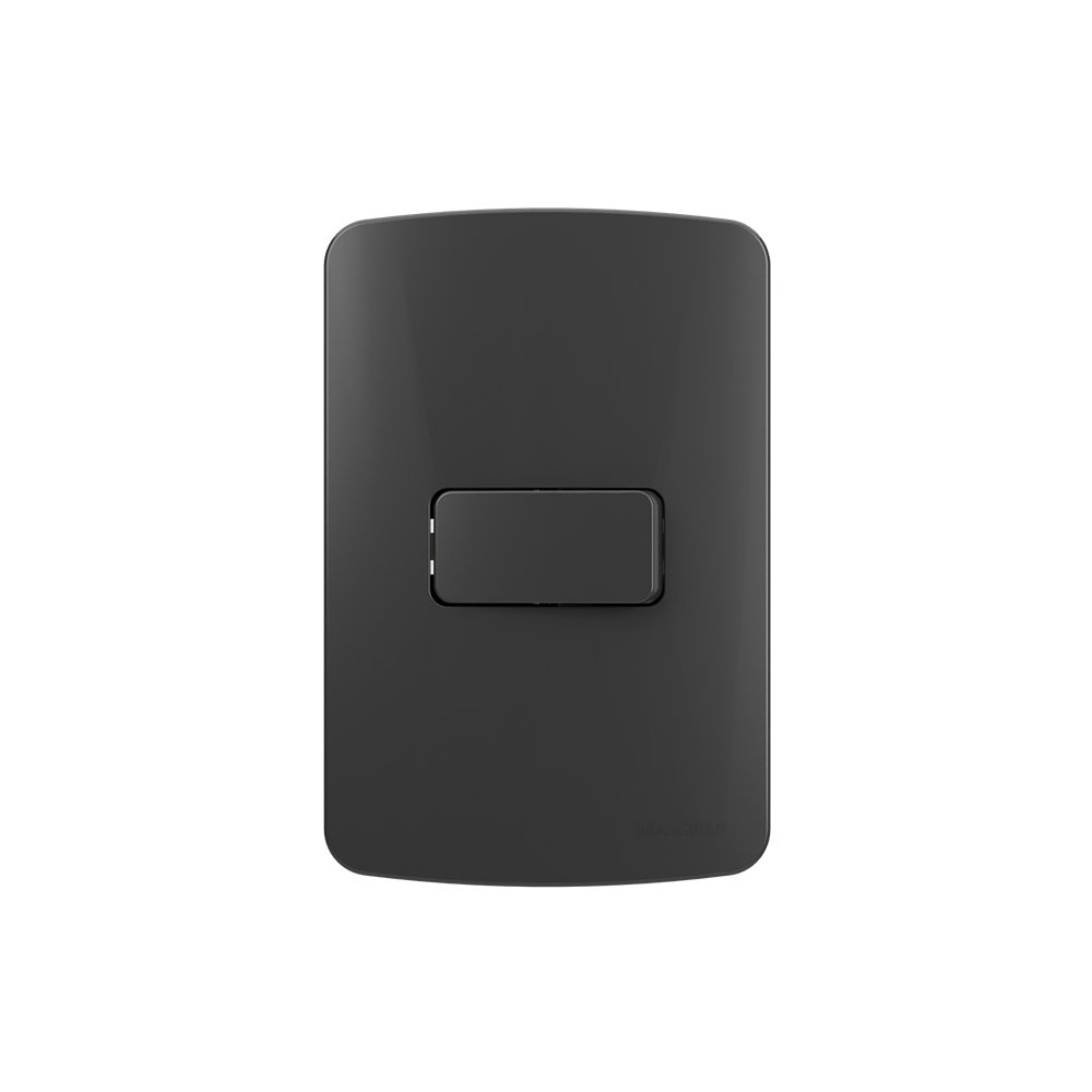 Interruptor Simples Margirius B3 Colors 10a Com Placa 4x2 Grafite