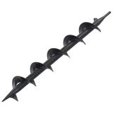 Broca Auger Vidaxl Heavy-duty Steel 3x23,6 Cm Para Jardinagem