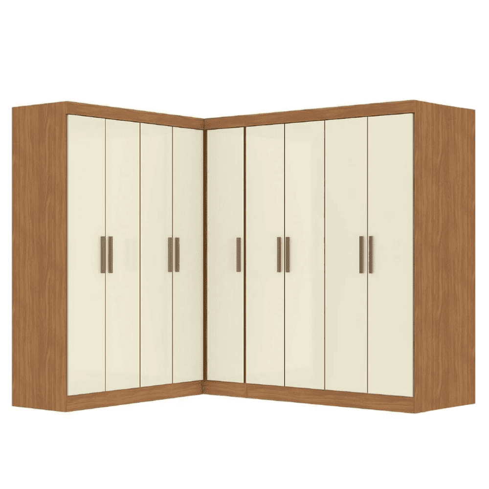 Guarda Roupas Modulado De Canto Madrid Com 9 Portas Maxel
