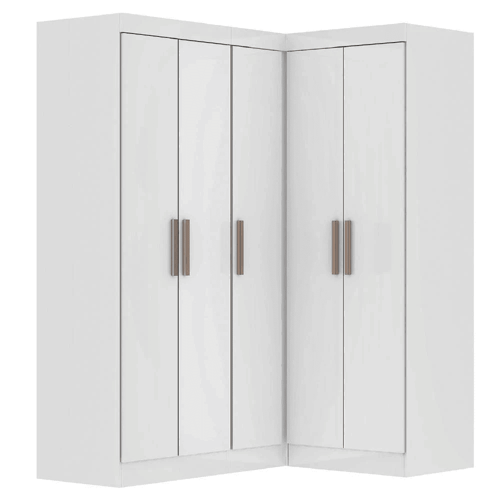 Guarda Roupas Modulado De Canto Madrid Com 5 Portas Maxel