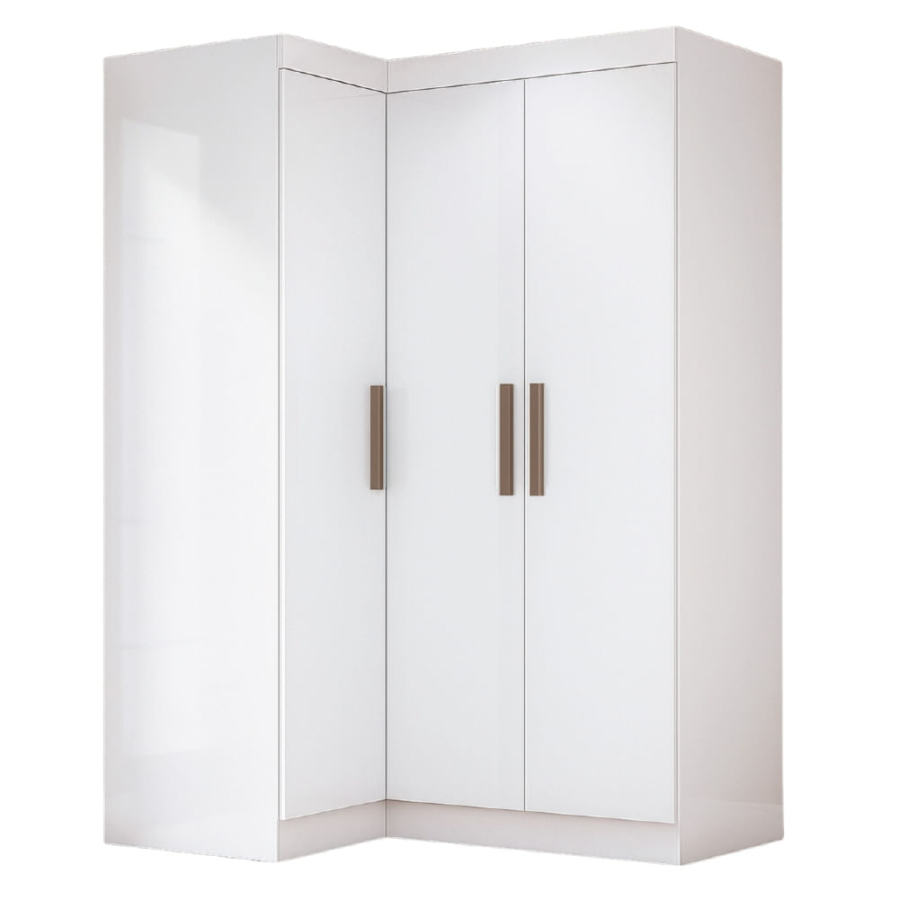 Quarto Modulado De Canto Madrid Com 3 Portas Maxel