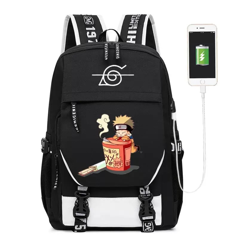 Mochila Sanmu Leisure Creative Pattern Naruto Ninja Ramen
