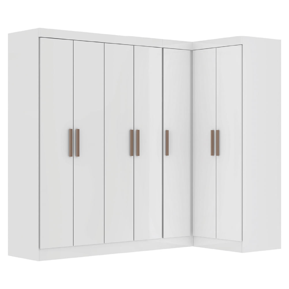 Quarto Modulado De Canto Madrid Com 7 Portas Maxel