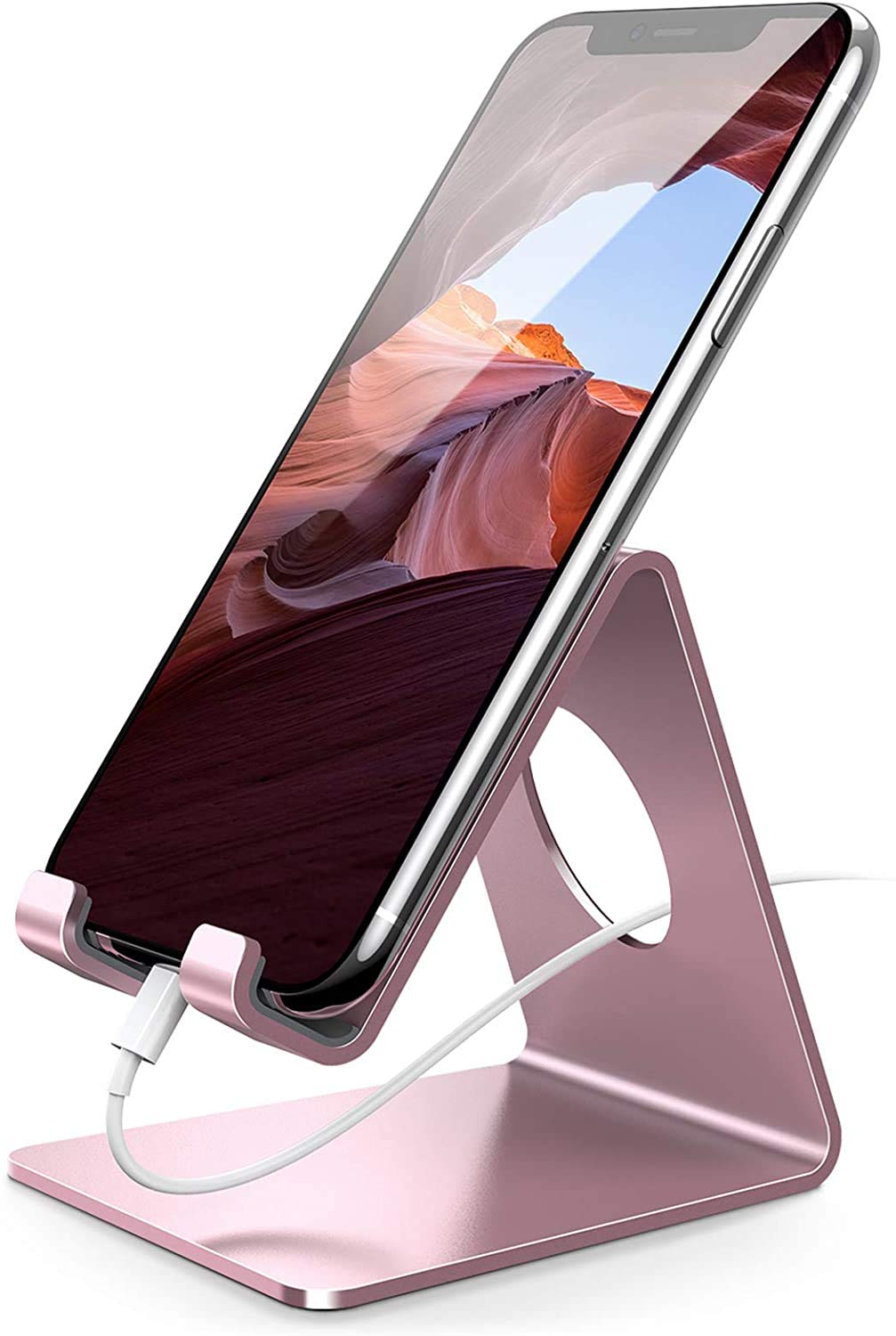 Suporte De Telefone Lamicall Rose Gold Pink Para Iphone E Android