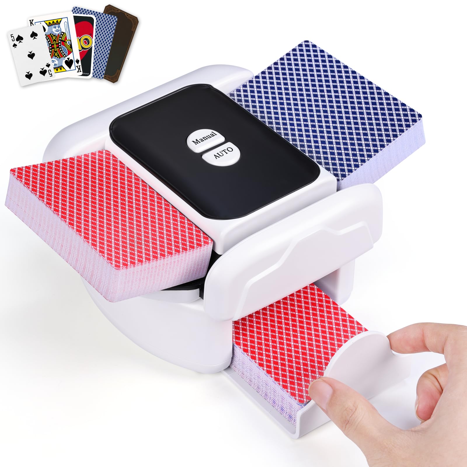 Baralhador De Cartas Holiky Automático Recarregável De 2 Baralhos