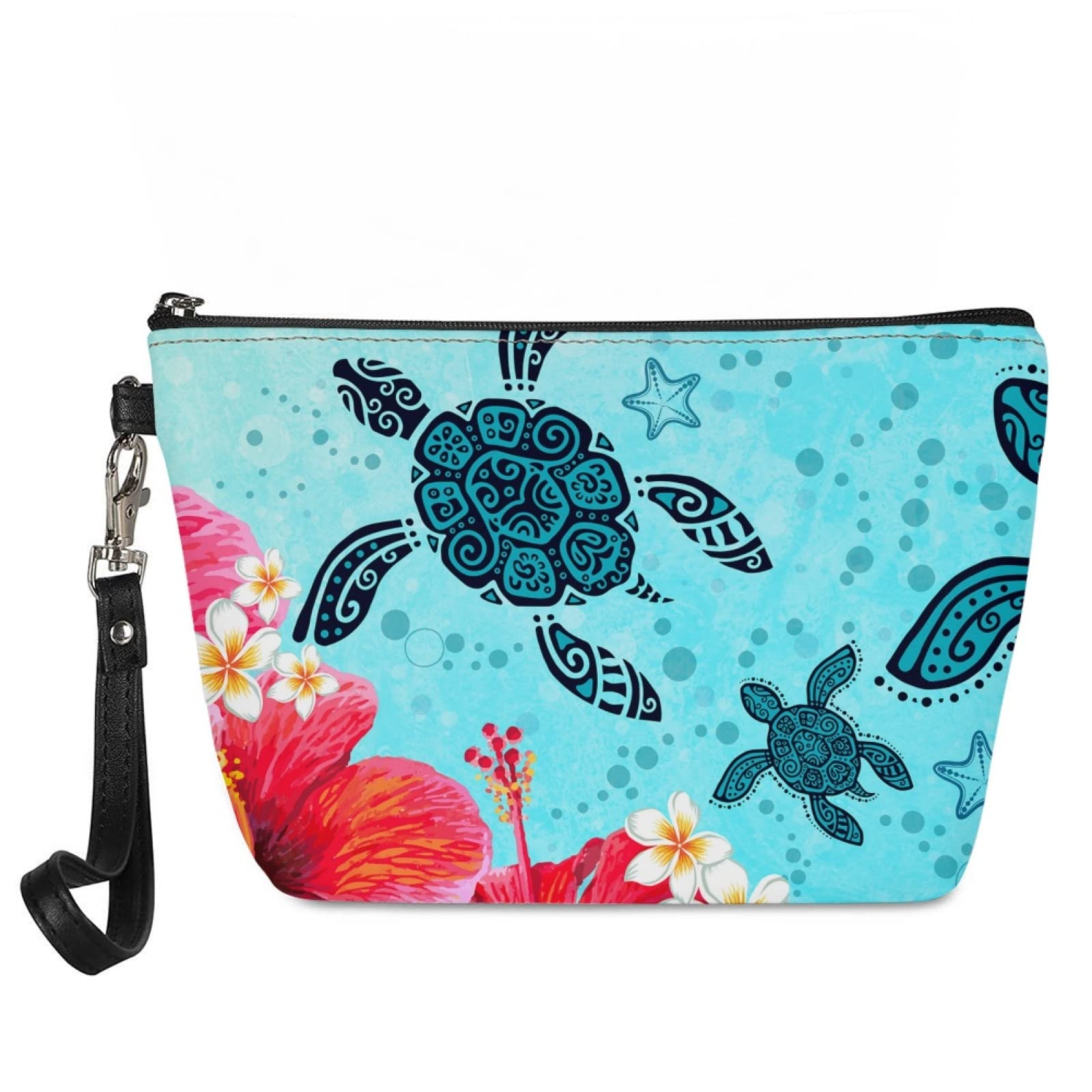 Bolsa De Cosméticos Howilath Ethnic Tribes Sea Turtle Print