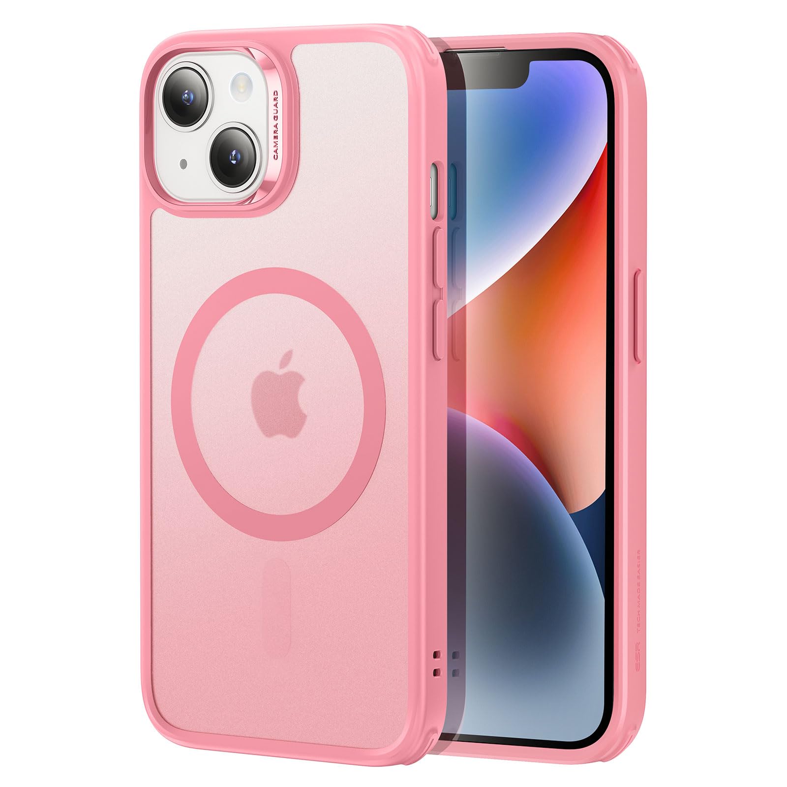 Capa De Telefone Esr Translúcida Fosca Com Magsafe Iphone 14/13 Rosa