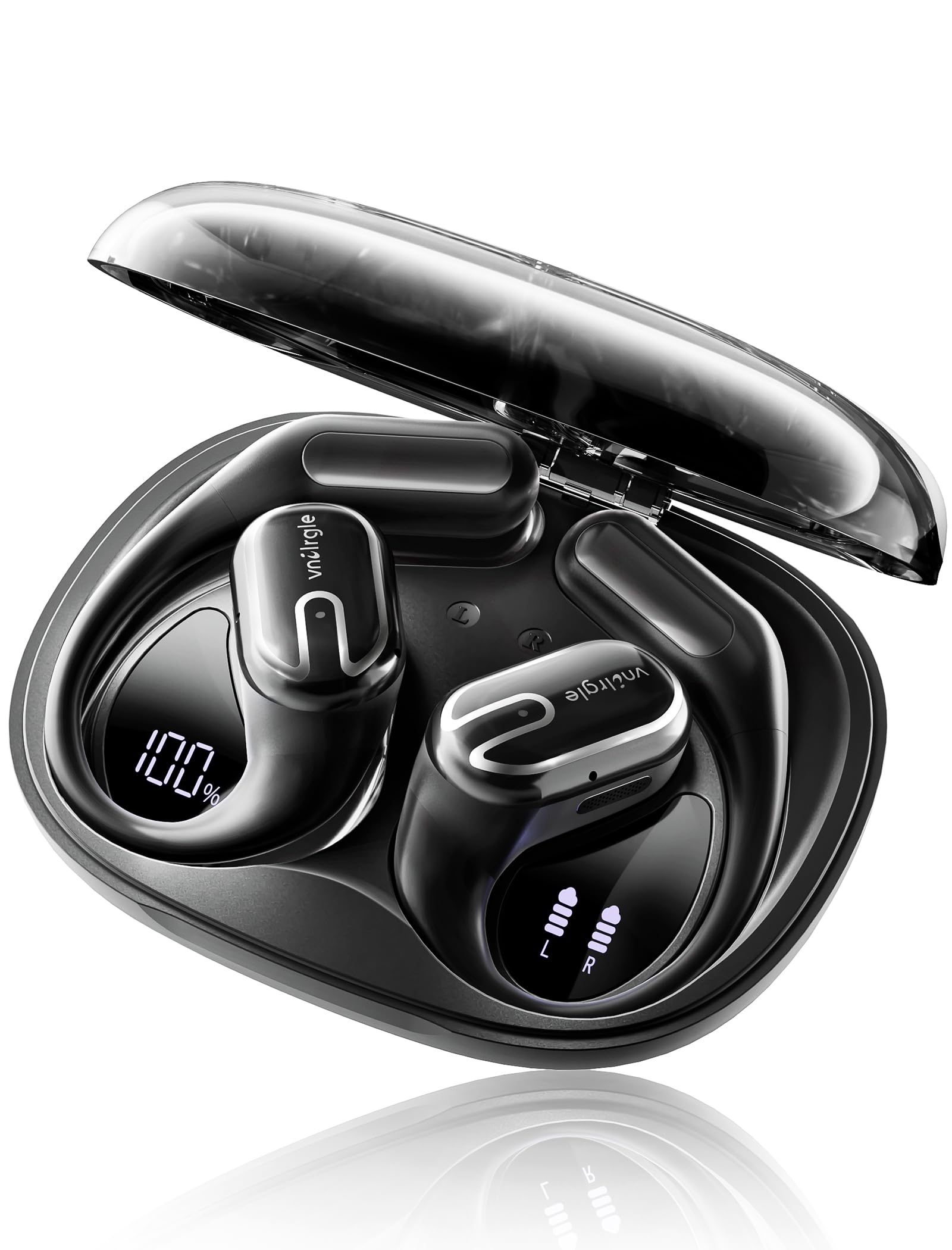 Fones De Ouvido Bluetooth Open Ear Vnilrgle 80hrs Playtime Ipx7