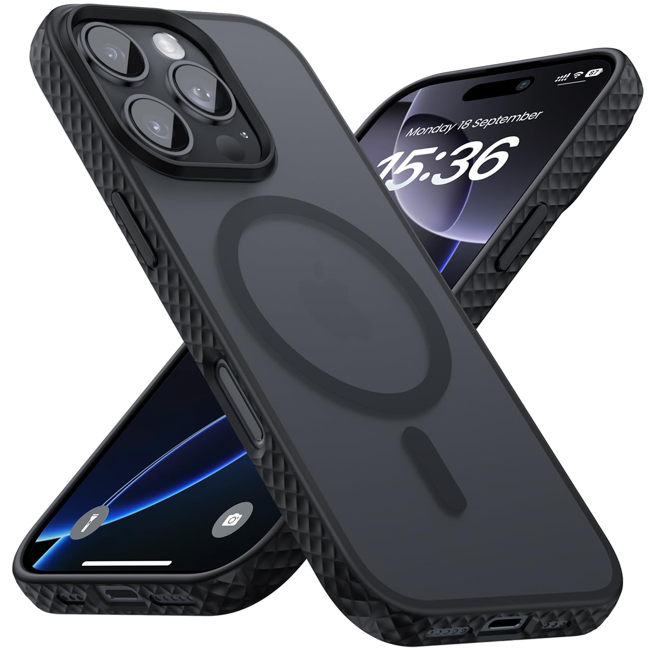 Capa Magnética Lamicall Para Iphone 16 Pro Com Antiderrapante Magsafe