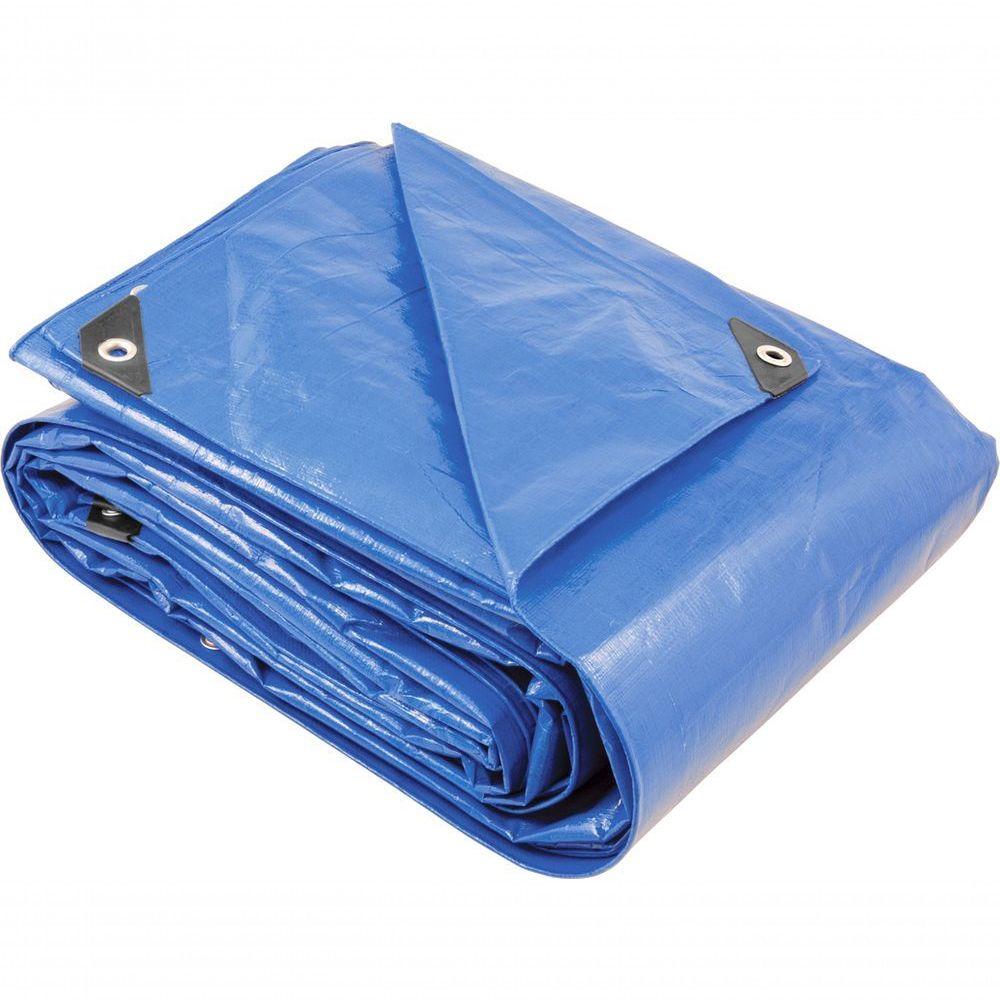 Encontraproduto.com.br - Lona polietileno 12x6m azul 200 micras reforçada Vonder Plus