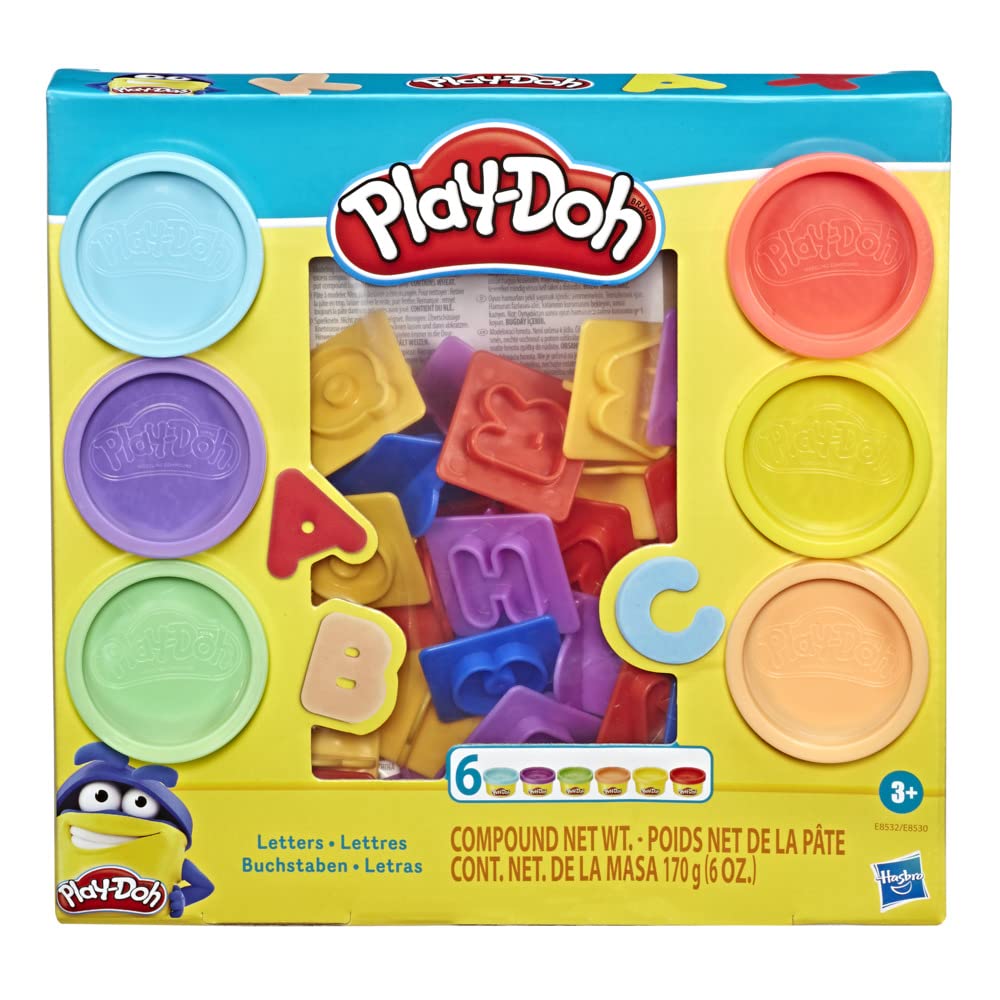 Letras Básicas Do Play-doh Com 26 Ferramentas De Estampagem De Letras
