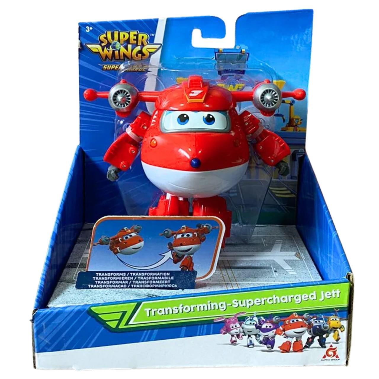 Super Wings Jett Superchagerd Transforma Em Avião Brinquedo - Carrefour