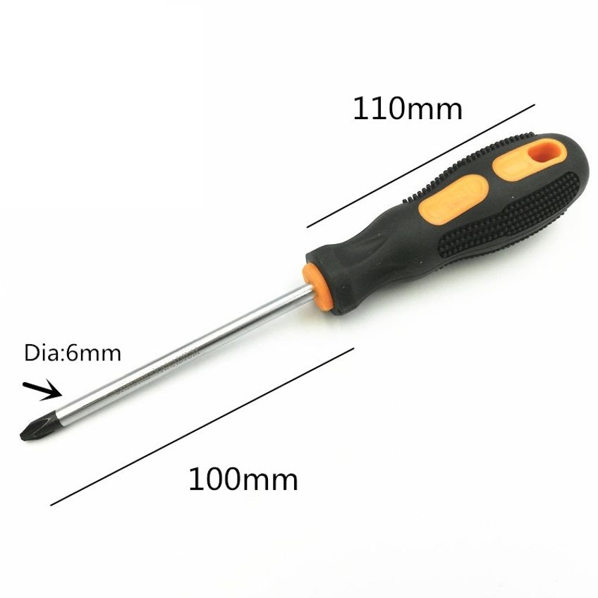 Kit Conjunto Chave De Fenda + Philips Emborrachada Aço Cromo 1/4 X 4 Imantada - imagem 2
